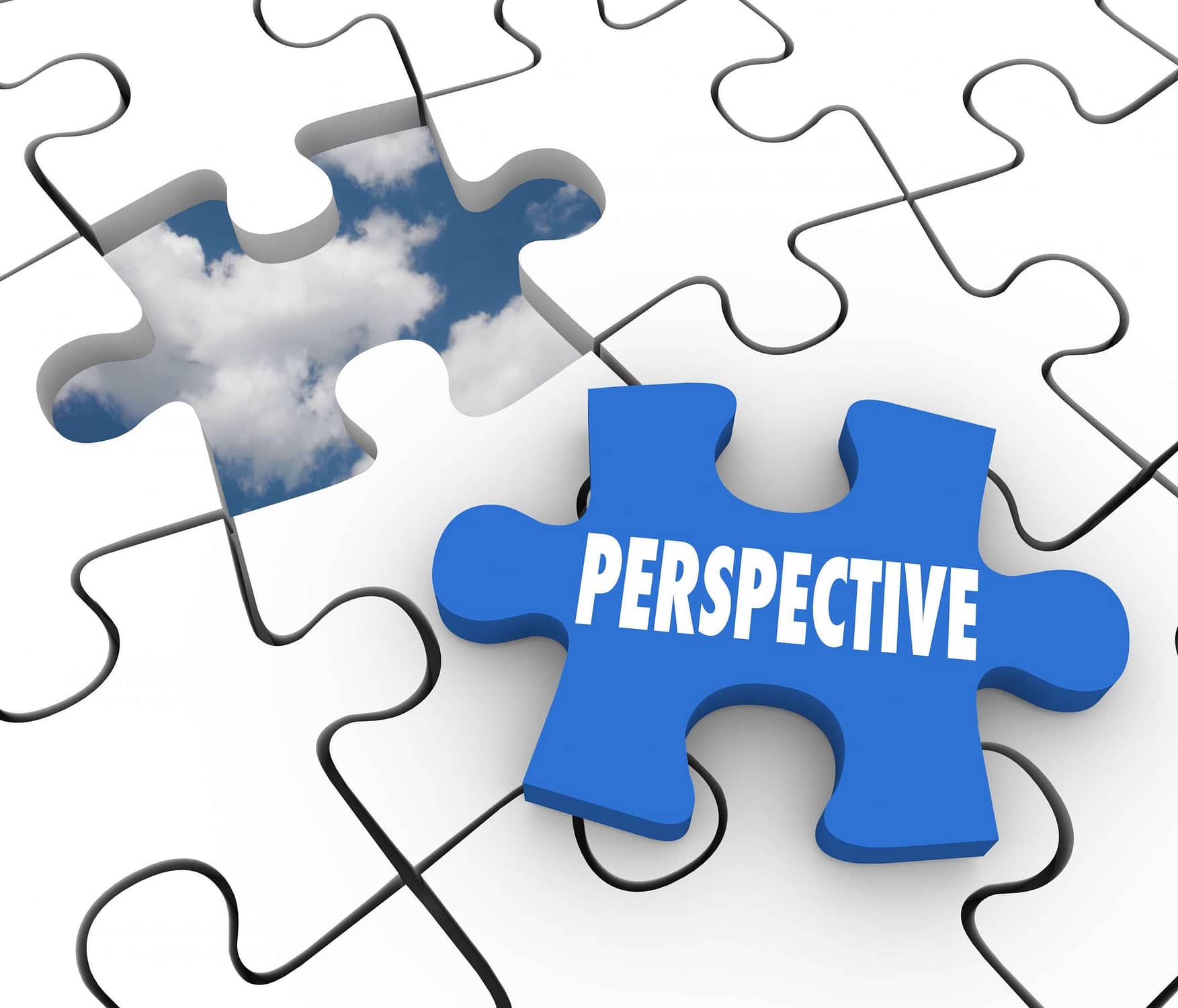 Perspective Puzzle Piece Vision Successful Plan Solution